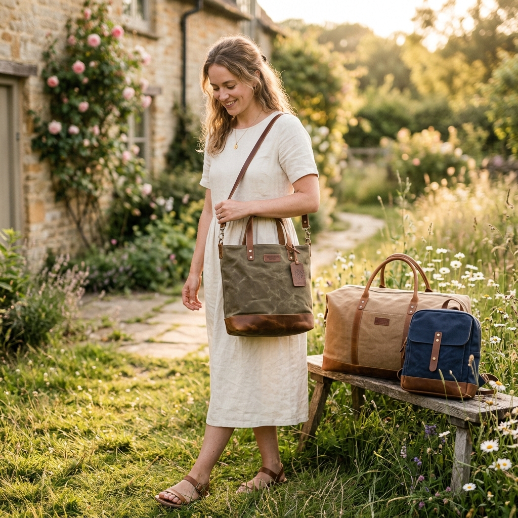 Bags lifestyle photo for Etsy