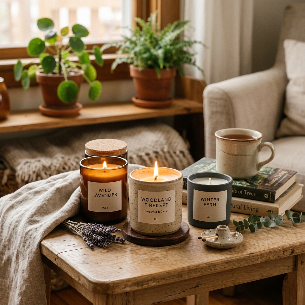 Candles lifestyle photo for Amazon
