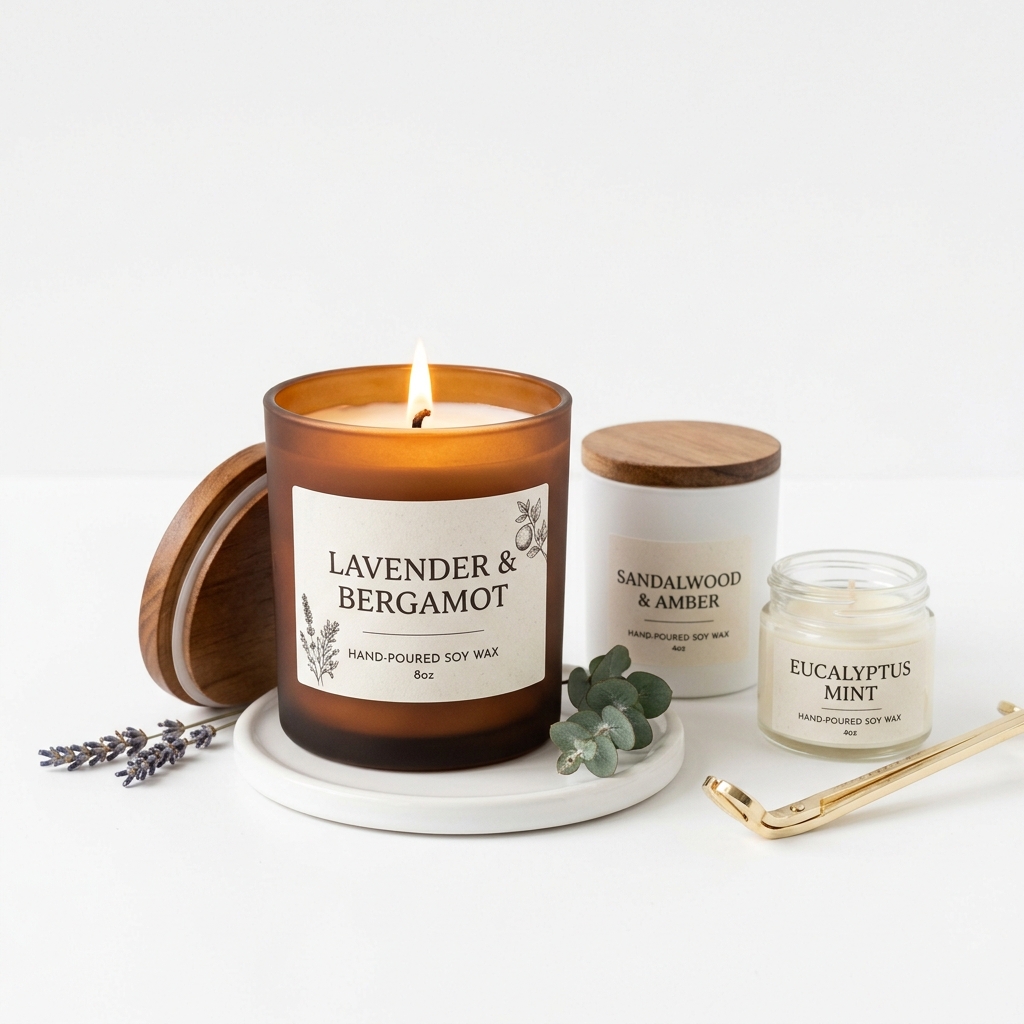 Candles product main photo for Etsy