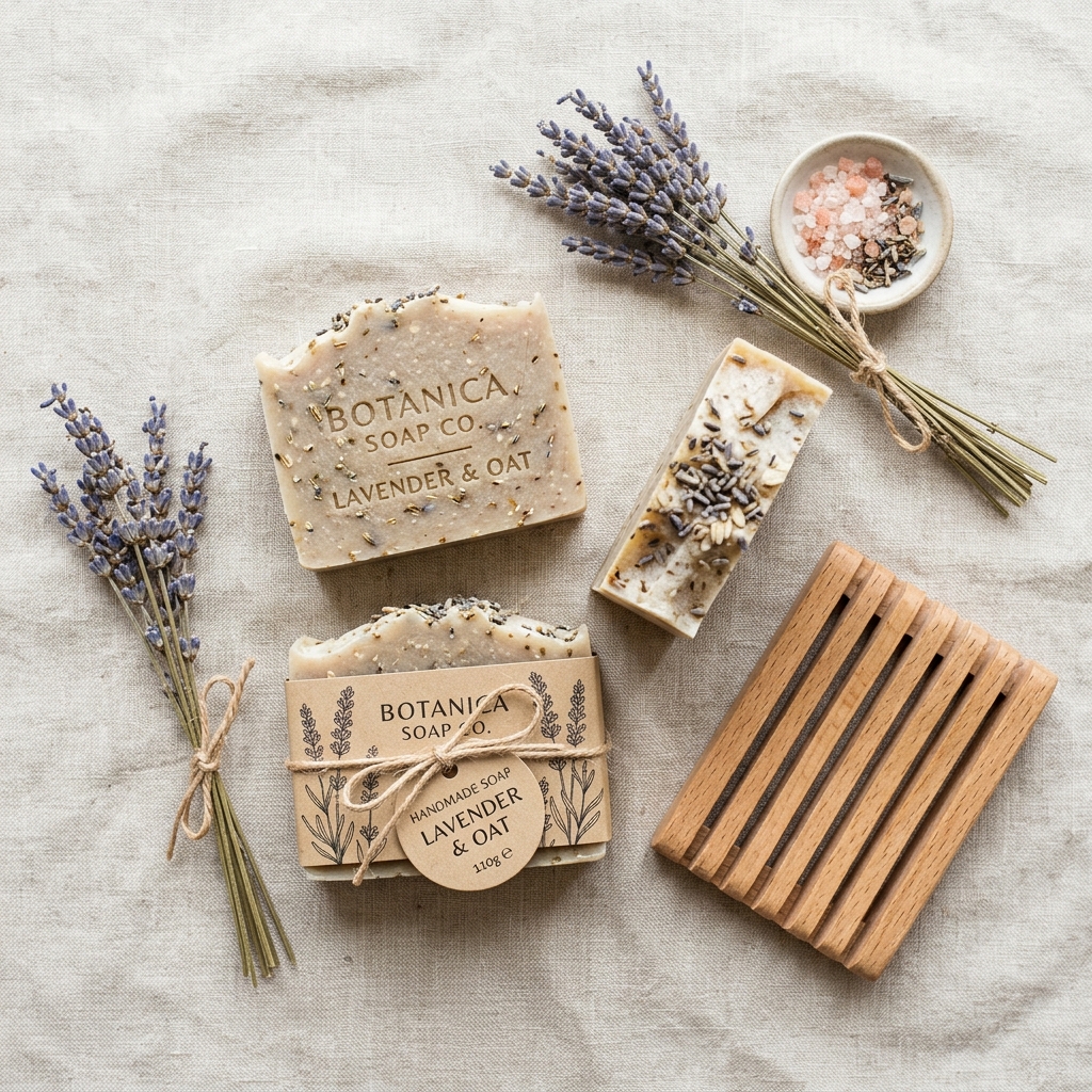 Handmade Soap detail photo for Etsy