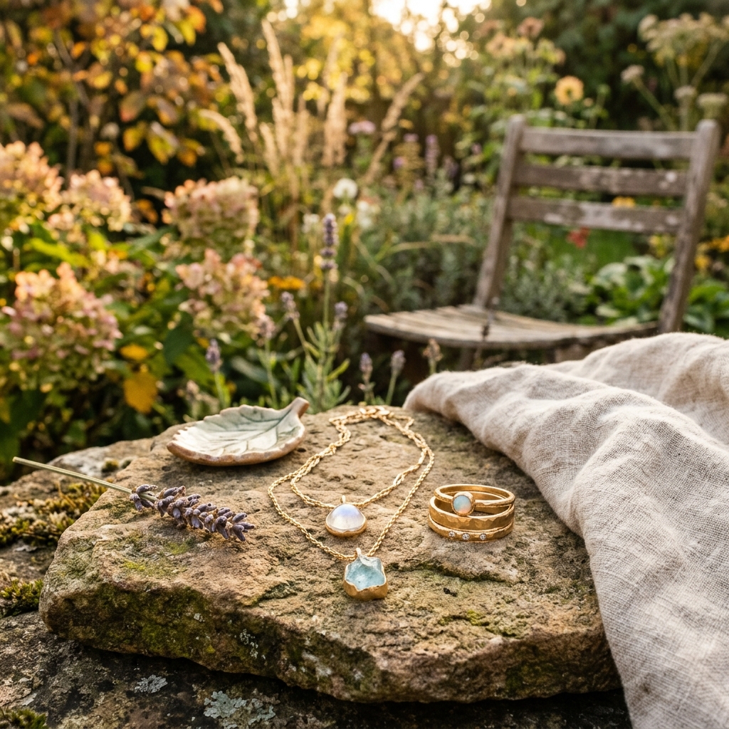 Jewelry lifestyle photo for Etsy