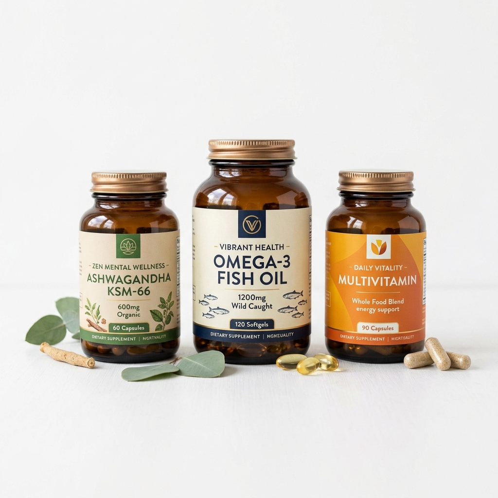 Supplements product main photo for Etsy